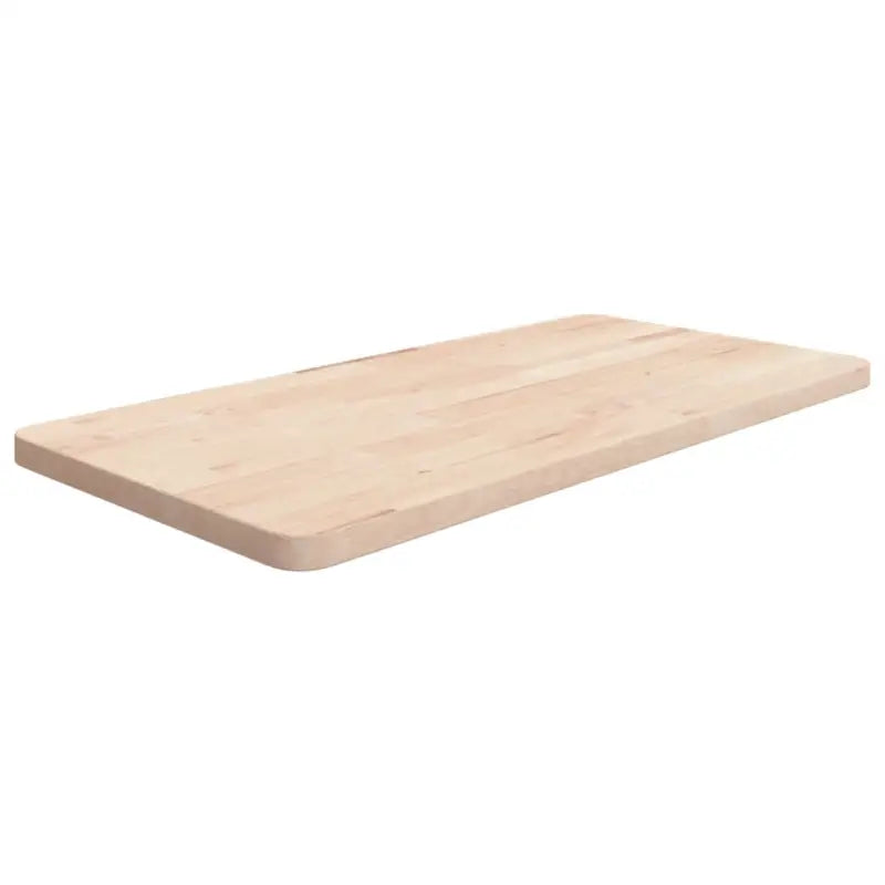 Massief eikenhout wastafelblad voor een natuurlijke renovatie - Naturel / 80 x 40 x 2.5 cm - Aanrechtbladen