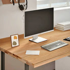 Massief eikenhouten bureaublad voor een natuurlijke sfeer in huis - 280 x 100 x 4 cm - Onderdelen en accessoires
