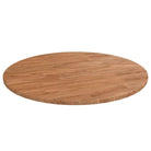 Massief eikenhouten houten en ronde tafelbladen voor thuis en horeca - Lichtbruin / Ø 80 x 1.5 cm / 1 - Tafelbladen