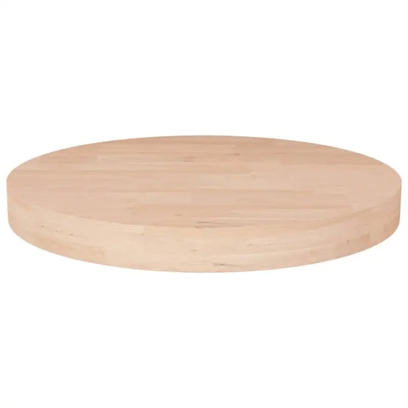 Massief eikenhouten houten en ronde tafelbladen voor thuis en horeca - Naturel / Ø 50 x 4 cm / 1 - Tafelbladen