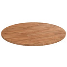 Massief eikenhouten houten en ronde tafelbladen voor thuis en horeca - Lichtbruin / Ø 50 x 1.5 cm / 1 - Tafelbladen