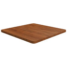 Massief eikenhouten houten vierkante tafelblad voor thuis en horeca - Donkerbruin / 60 x 60 x 2.5 cm / 1 - Tafelbladen