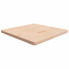 Massief eikenhouten houten vierkante tafelblad voor thuis en horeca - Naturel / 80 x 80 x 4 cm / 1 - Tafelbladen