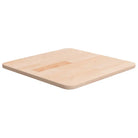 Massief eikenhouten houten vierkante tafelblad voor thuis en horeca - Naturel / 40 x 40 x 1.5 cm / 1 - Tafelbladen
