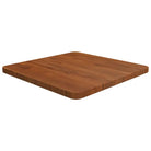 Massief eikenhouten houten vierkante tafelblad voor thuis en horeca - Donkerbruin / 50 x 50 x 2.5 cm / 1 - Tafelbladen