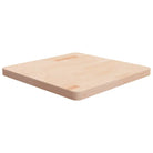 Massief eikenhouten houten vierkante tafelblad voor thuis en horeca - Naturel / 60 x 60 x 4 cm / 1 - Tafelbladen