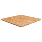 Massief eikenhouten houten vierkante tafelblad voor thuis en horeca - Lichtbruin / 60 x 60 x 1.5 cm / 1 - Tafelbladen