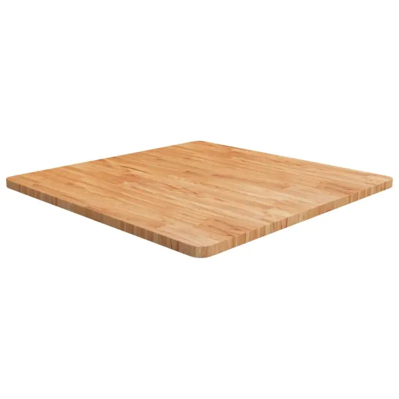 Massief eikenhouten houten vierkante tafelblad voor thuis en horeca - Lichtbruin / 80 x 80 x 2.5 cm / 1 - Tafelbladen