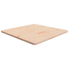 Massief eikenhouten houten vierkante tafelblad voor thuis en horeca - Naturel / 80 x 80 x 2.5 cm / 1 - Tafelbladen