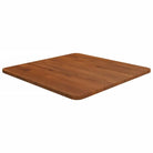 Massief eikenhouten houten vierkante tafelblad voor thuis en horeca - Donkerbruin / 50 x 50 x 1.5 cm / 1 - Tafelbladen