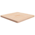 Massief eikenhouten houten vierkante tafelblad voor thuis en horeca - Naturel / 70 x 70 x 4 cm / 1 - Tafelbladen