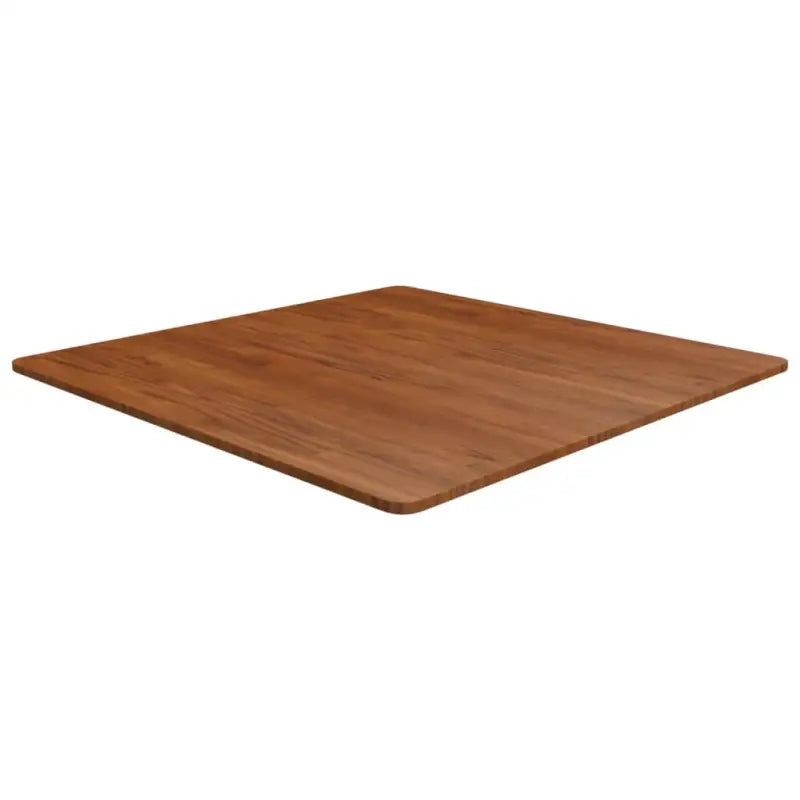 Massief eikenhouten houten vierkante tafelblad voor thuis en horeca - Donkerbruin / 90 x 90 x 1.5 cm / 1 - Tafelbladen