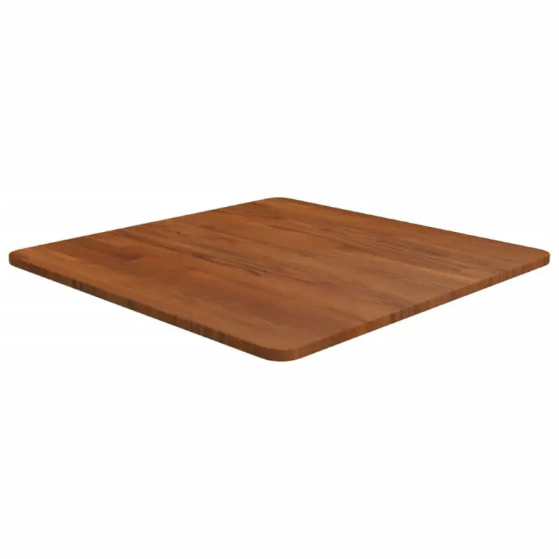 Massief eikenhouten houten vierkante tafelblad voor thuis en horeca - Donkerbruin / 60 x 60 x 1.5 cm / 1 - Tafelbladen