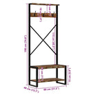Massief gerecycled hout wandplanken voor extra opbergruimte en organisatie - Wandplanken