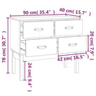 Massief Grenen Houten Wandkast voor Slaapkamer Woonkamer of Kantoor - Dressoirs & buffetkasten