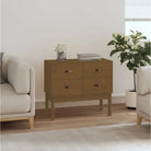 Massief Grenen Houten Wandkast voor Slaapkamer Woonkamer of Kantoor - Honingbruin / 1 - Dressoirs & buffetkasten
