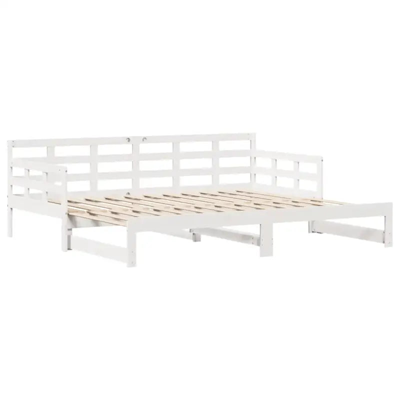 Massief Grenenhout 2-in-1 Slaapbank met Onderschuifbed - Bedden & bedframes