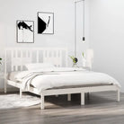 Massief Grenenhout Bedframe met aanvullende ondersteuning en levering bevat - Wit / 160 x 200 cm - Bedden & bedframes