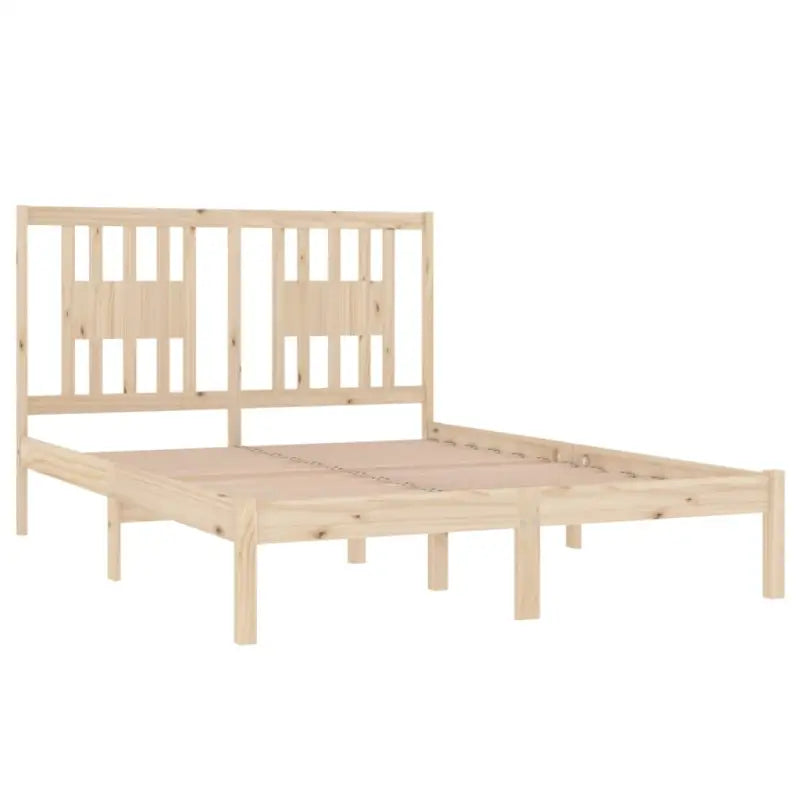 Massief Grenenhout Bedframe met aanvullende ondersteuning en levering bevat - Bedden & bedframes
