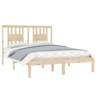 Massief Grenenhout Bedframe met aanvullende ondersteuning en levering bevat - Bedden & bedframes