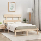 Massief grenenhout bedframe met tijdloos ontwerp voor je slaapkamer - Naturel / 150 x 200 cm - Bedden & bedframes