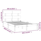 Massief grenenhout bedframe met tijdloos ontwerp voor je slaapkamer - Bedden & bedframes