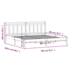 Massief Grenenhout Bedframe met Tijdloos Ontwerp voor Slaapkamers - Bedden & bedframes
