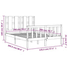 Massief grenenhout bedframe voor een comfortabele en natuurlijke slaapkamer - Bedden & bedframes