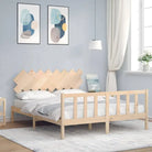 Massief Grenenhout Bedframe voor een comfortabele en stijlvolle slaapkamer - Naturel / 160 x 200 cm - Bedden & bedframes