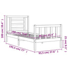 Massief grenenhout bedframe voor een goede nachtrust en natuurlijke uitstraling - Bedden & bedframes