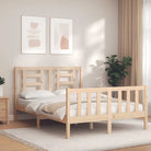Massief grenenhout bedframe voor een goede nachtrust en natuurlijke uitstraling - Naturel / 140 x 200 cm - Bedden &