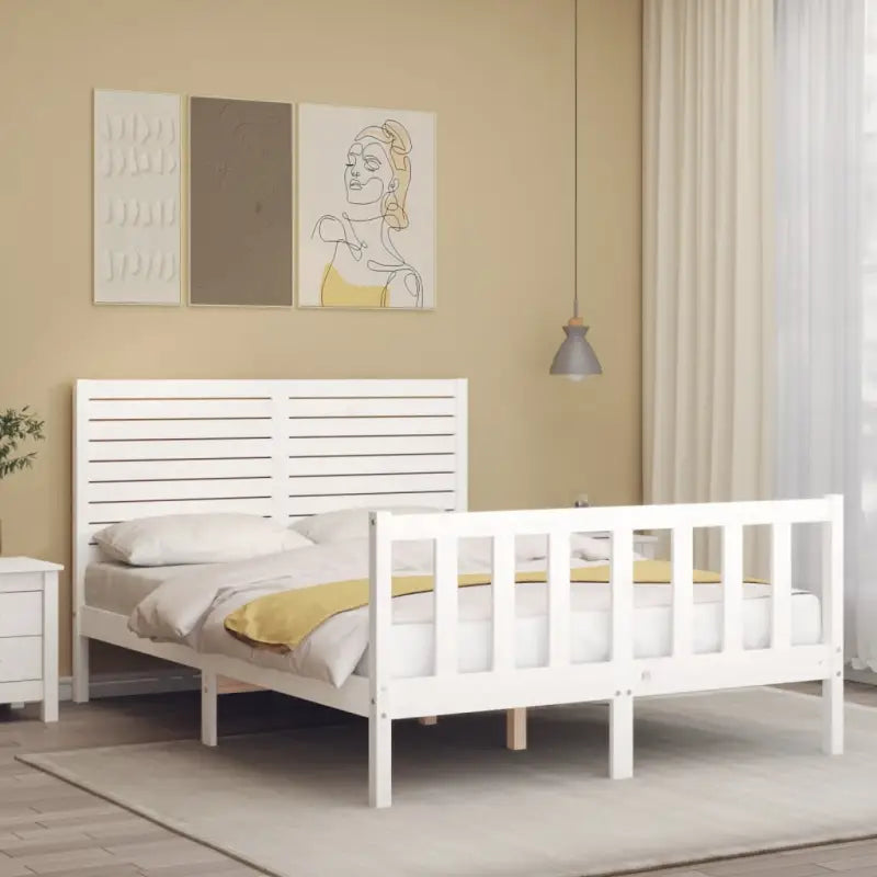 Massief grenenhout bedframe voor een goede nachtrust en natuurlijke stijl - Bedden & bedframes