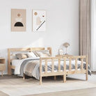 Massief Grenenhout bedframe voor een goede nachtrust en natuurlijke uitstraling - Naturel / 120 x 200 cm - Bedden &