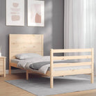 Massief grenenhout bedframe voor een goede nachtrust en stijlvol interieur - Naturel / 90 x 200 cm - Bedden & bedframes