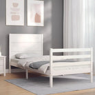 Massief grenenhout bedframe voor een goede nachtrust en stijlvol interieur - Wit / 100 x 200 cm - Bedden & bedframes