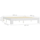Massief Grenenhout Bedframe voor een Moderne en Duurzame Slaapkamer - Bedden & bedframes