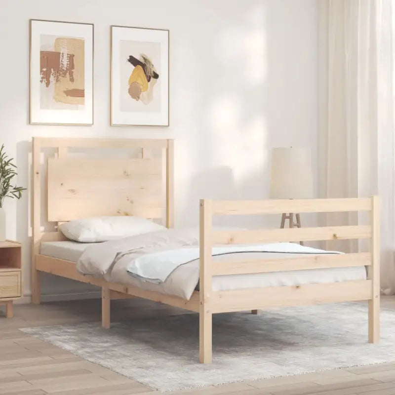 Massief grenenhout bedframe voor een natuurlijke en comfortabele slaapkamer - Bedden & bedframes