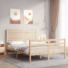 Massief grenenhout bedframe voor een natuurlijke en comfortabele slaapruimte - Naturel / 140 x 200 cm - Bedden &