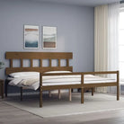 Massief Grenenhout Bedframe voor een Natuurlijke en Comfortabele Slaapruimte - Honingbruin / 200 x 200 cm / Hoog