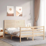 Massief grenenhout bedframe voor een natuurlijke en comfortabele slaapruimte - Bedden & bedframes