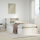 Massief grenenhout bedframe voor een natuurlijke en comfortabele slaapkamer - Wit / 75 x 190 cm - Bedden & bedframes
