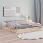 Massief Grenenhout Bedframe voor een Natuurlijke en Decoratieve Slaapruimte - Naturel / 180 x 200 cm - Bedden &