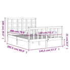 Massief Grenenhout Bedframe voor Een Natuurlijke en Decoratieve Slaapruimte - Bedden & bedframes