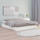 Massief Grenenhout Bedframe voor een Natuurlijke en Decoratieve Slaapruimte - Wit / 120 x 200 cm - Bedden & bedframes