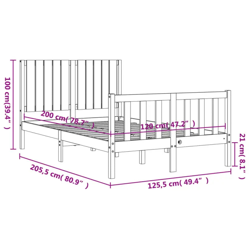 Massief Grenenhout Bedframe voor Een Natuurlijke en Decoratieve Slaapkamer - Bedden & bedframes