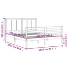 Massief Grenenhout Bedframe voor een Praktisch en Natuurlijk Interieur - Bedden & bedframes