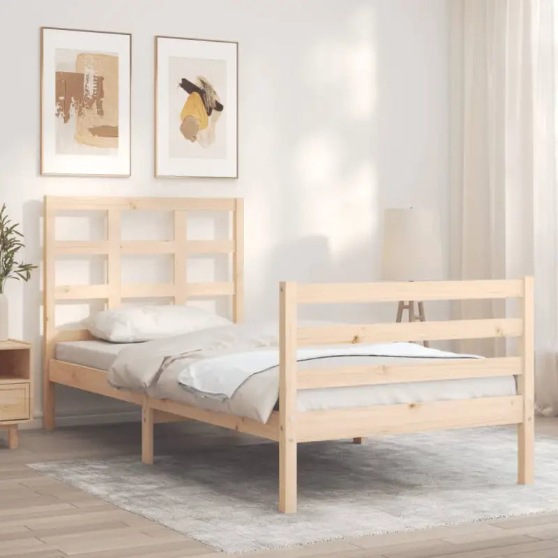 Massief Grenenhout Bedframe voor een Praktische en Natuurlijke Slaapruimte - Bedden & bedframes