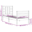 Massief grenenhout bedframe voor een stabiele en natuurlijke uitstraling - Bedden & bedframes