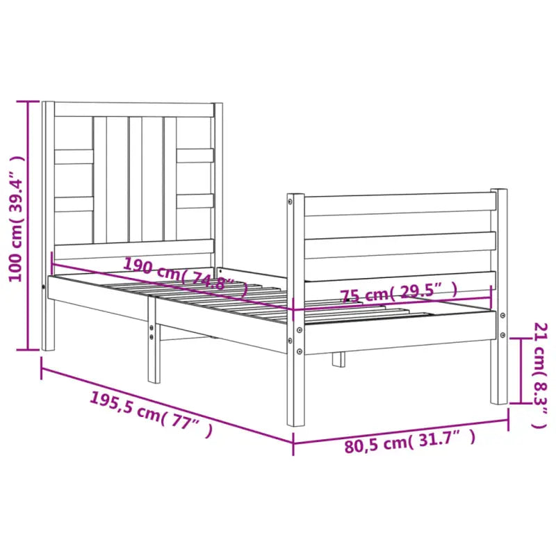 Massief grenenhout bedframe voor een stabiele en natuurlijke uitstraling - Bedden & bedframes