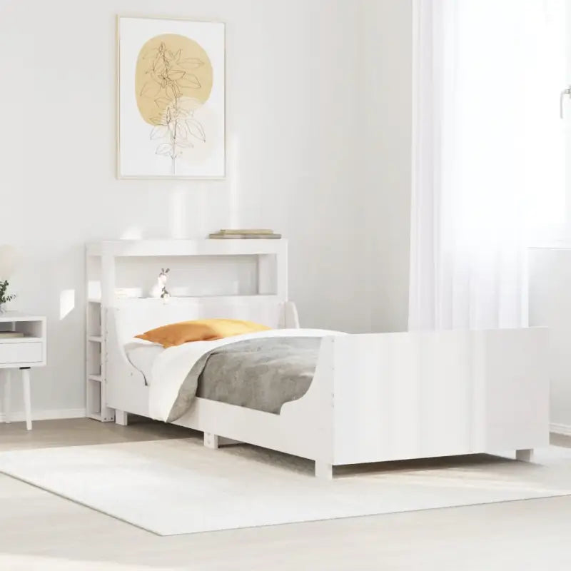 Massief Grenenhout Bedframe voor een Stevige en Duurzame Nachtrust - Wit / 100 x 200 cm - Bedden & bedframes